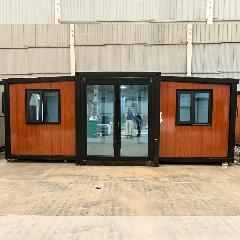 Customized Portable Container House Temporary Housing Modular Prefab House Custom Layout For Shop Office Foldable House