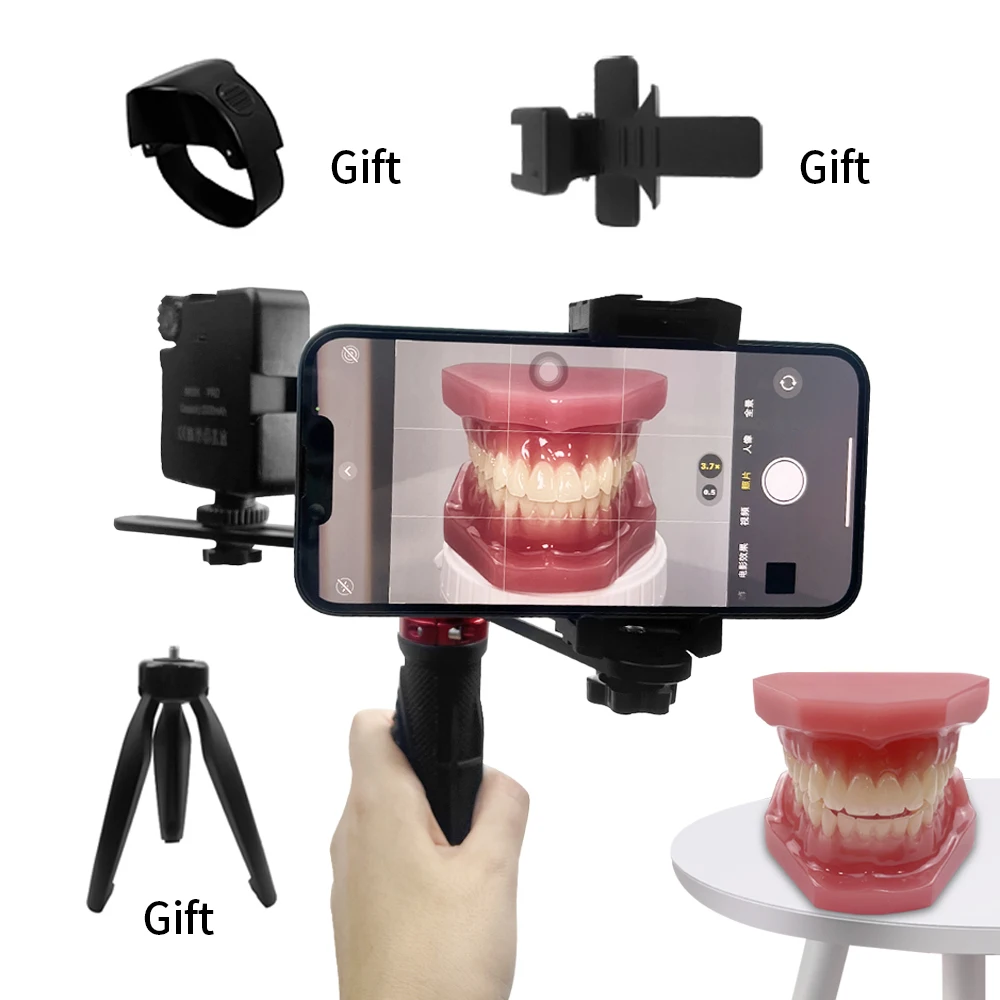 Luz LED Intraoral para fotografía Dental, lámpara de relleno Oral para tratamiento de dentista, linterna, ajuste de brillo, clínica de odontología