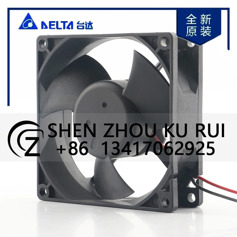دلتا 12 فولت 48 فولت تيار مستمر 24 فولت 0.21A التيار المتناوب EC 8025 80X80X25 مللي متر 8 سنتيمتر خادم الهيكل الهادئ مزدوجة كروي العاكس EFB0824EH-YKD مروحة التبريد #4