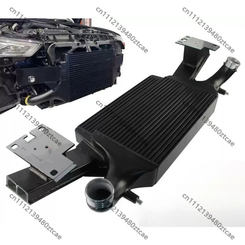 Plate‑Fin Intercooler Radiator Upgrade Kit, Turbo Air Cooling Heat Exchanger, High Performance Modified Aftermarket Replacement