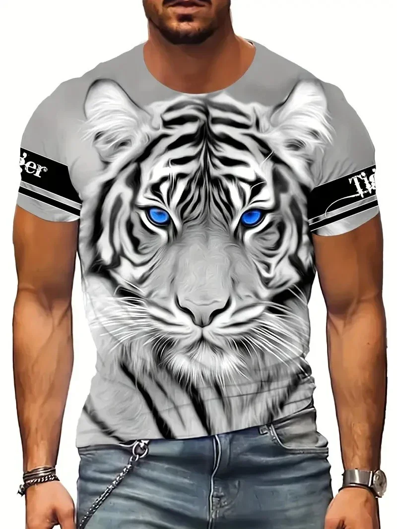 Men's Funny Bikini Print T Shirt Casual Crew Neck Short Sleeve Tees 3D Realistic Graphic Top for Humorous Parties and Daily Wear