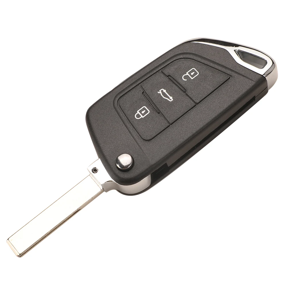 jingyuqin CE0536/CE523 Modified Flip Remote Key Shell For Citroen C-Triomphe C-Quatre C3 C4L C5 2/3B HU83 VA2 Blade