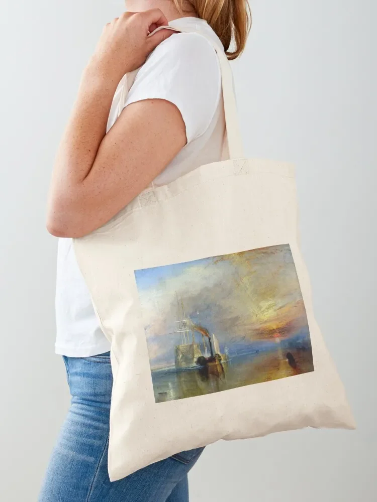 

Joseph Mallord William Turner - The Fighting Temeraire Tote Bag Handbags women shopping bag shopping bag logo female