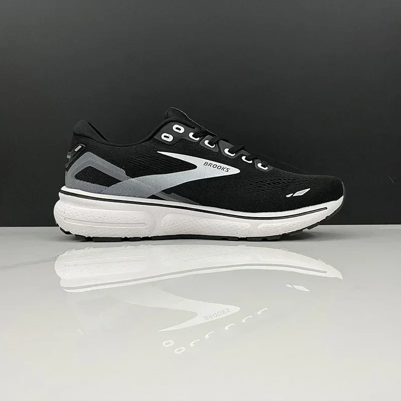 BROOKS Ghost 15 Blackened Pearl White Running Shoes Women Men Long-Distance Road Sport Training Casual Sneakers