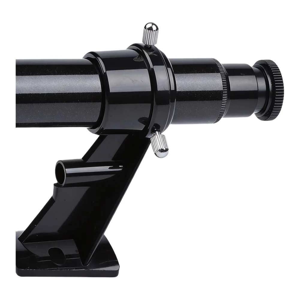 Compact 5x24 Wide Angle Finder Scope with 24mm Eyepiece and Plastic Bracket for Telescope Use in Various Conditions