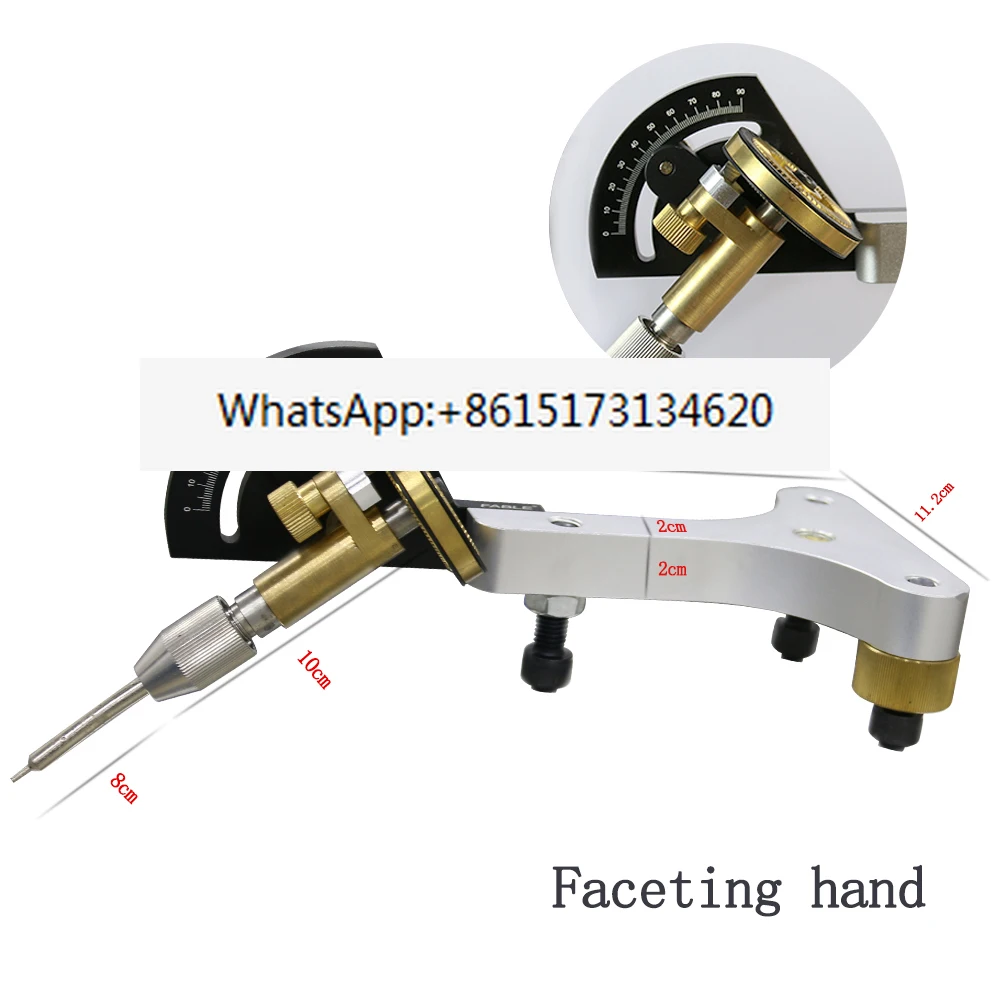 Faceting Hand with Index Wheels of 96 and 64  Gemstone for Lapidary Machine