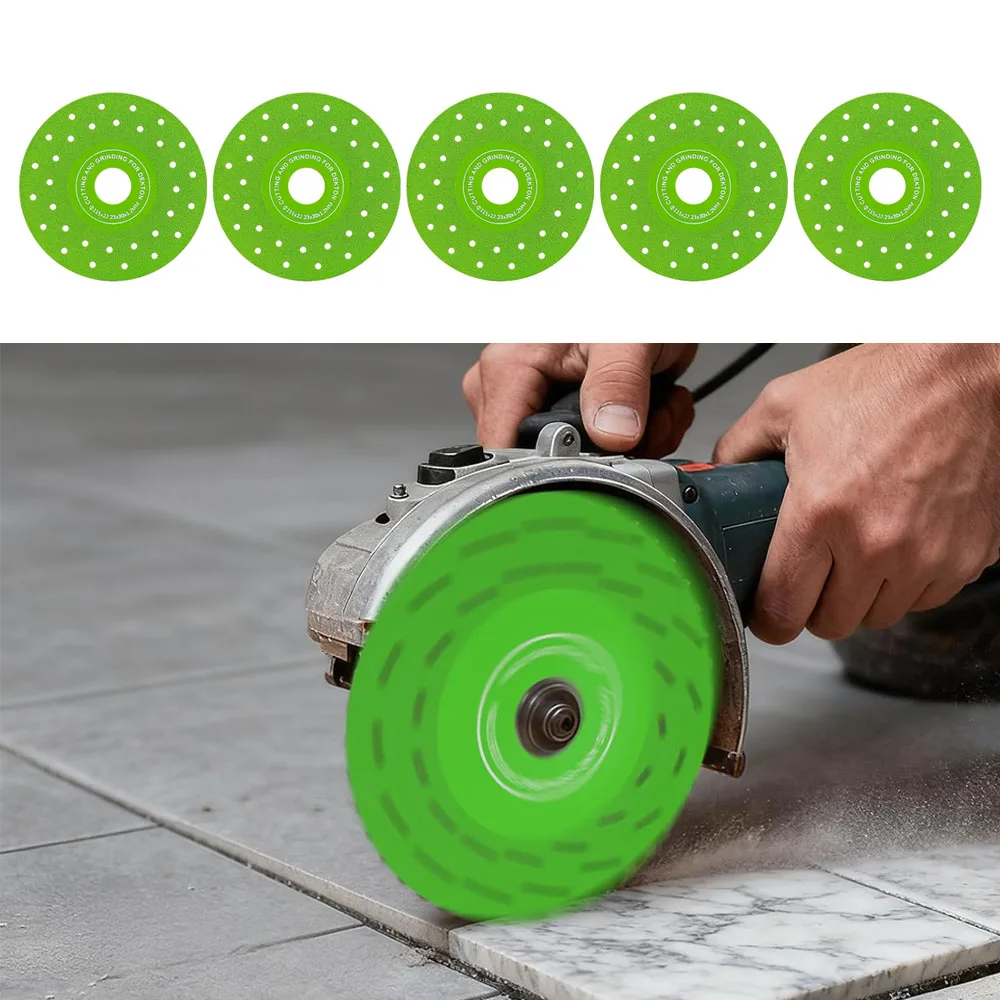 

3/5pcs Glass Cutting Disc 115mm Diamond Saw Blade Jade Wine Bottle Ceramic Polish Angle Grinder Machine Glass Tile Cutting Wheel