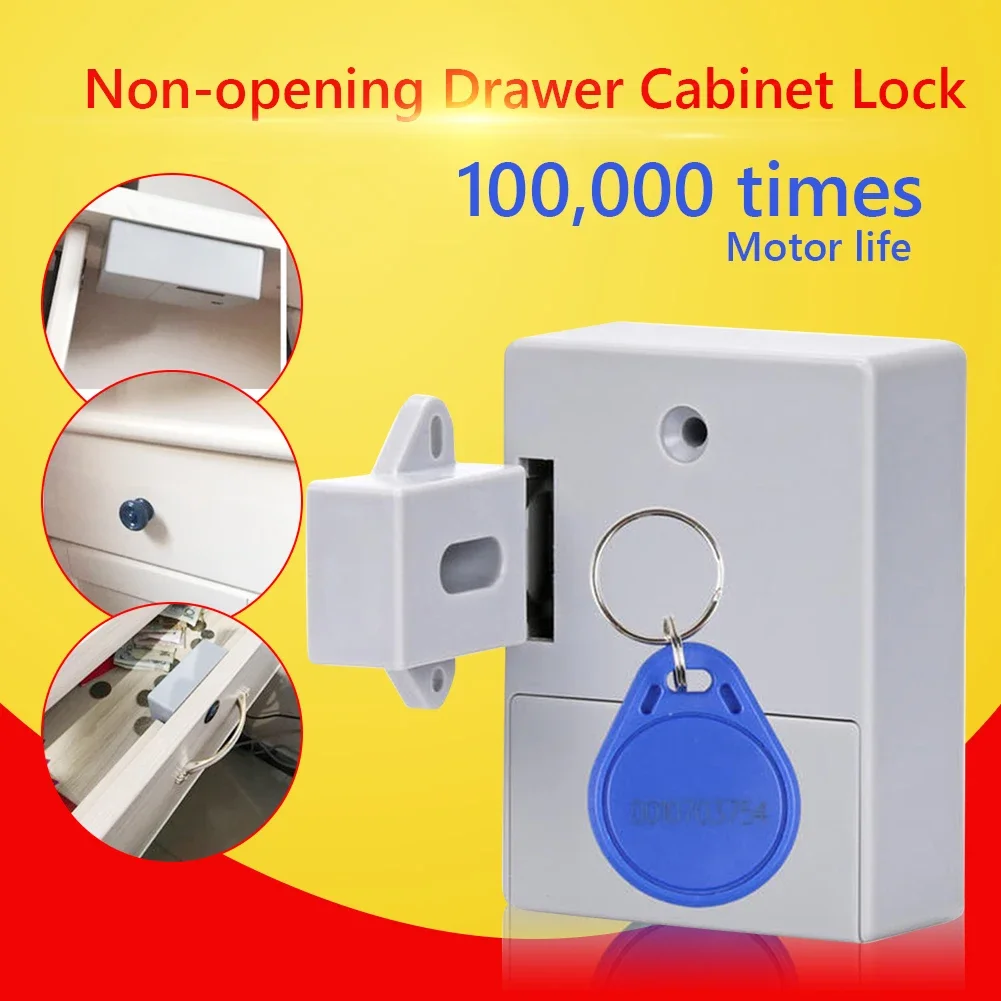T3 Cabinet Smart Locks Invisible Sensor Lock RFID IC Card Drawer for Furniture