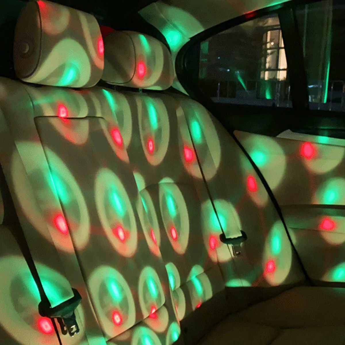 Car Roof Projector Light Sound Activated Car Ambient star Light with 4 Light Colors USB LED Car Interior Decoration Light 2023
