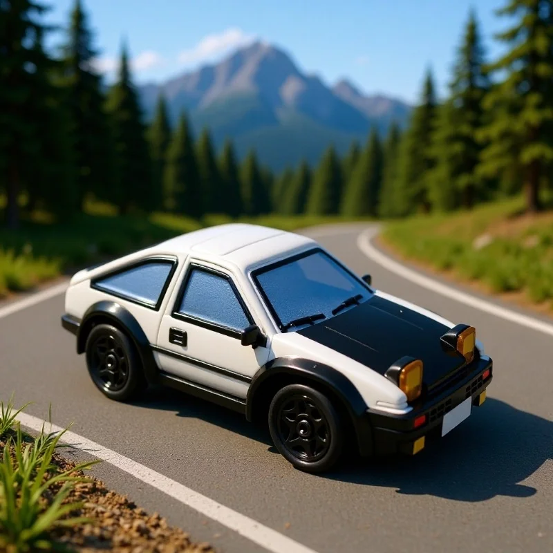 Miniaturowy zdalnie sterowany model samochodu AE86 do driftu, zabawka dla dzieci, symulacja wyścigów, gra na biurko, zabawka edukacyjna.