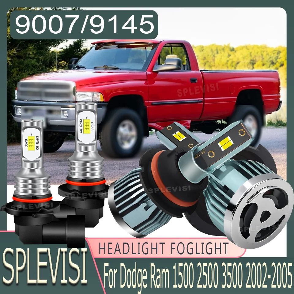 

Long Lifespan Waterproof IP68 Fog & Rain Resistant reliable LED Headlight fog For Dodge Ram 1500 2500 3500 2002 2003 2004 2005
