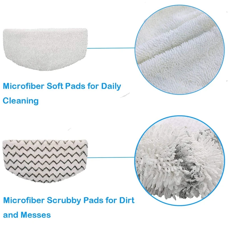 Bissell Steam Mop Pads 2 Pcs For Bissell Powerfresh Steam Mop 1940 1440 1544 1806 2075 Series