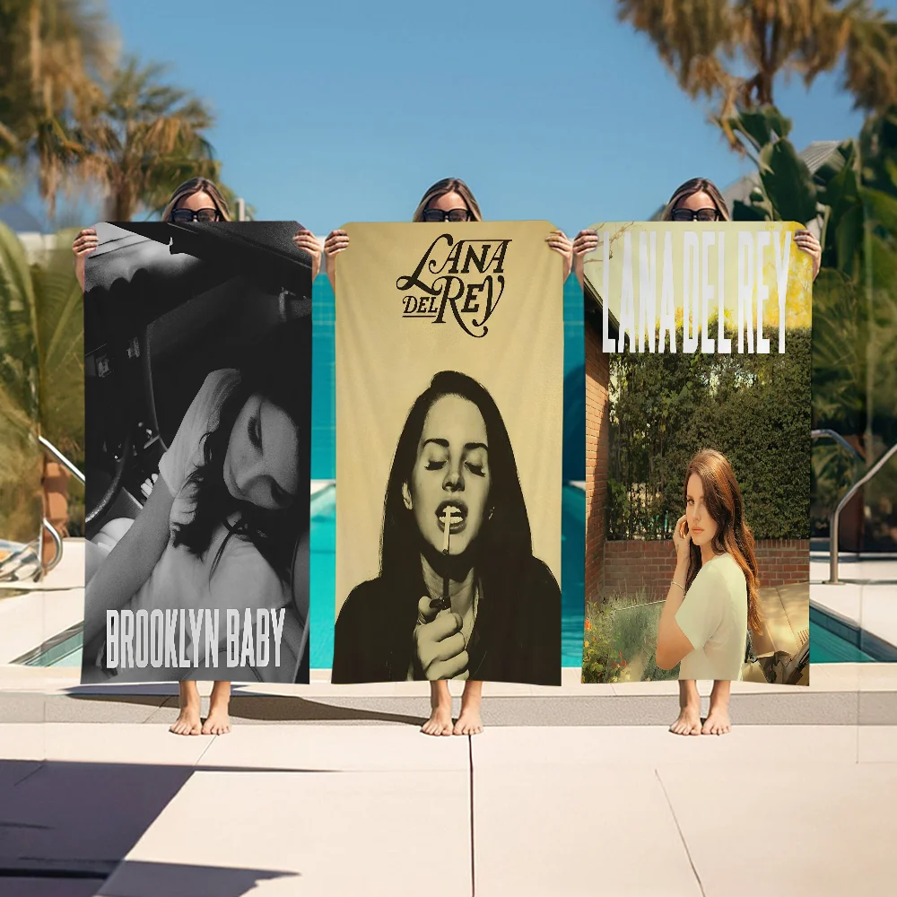 

Lana Del Rey Lust For Life Microfiber Printed Beach Towel Mountain Climbing Yoga Beach Swimming Running Absorbent Soft Towel