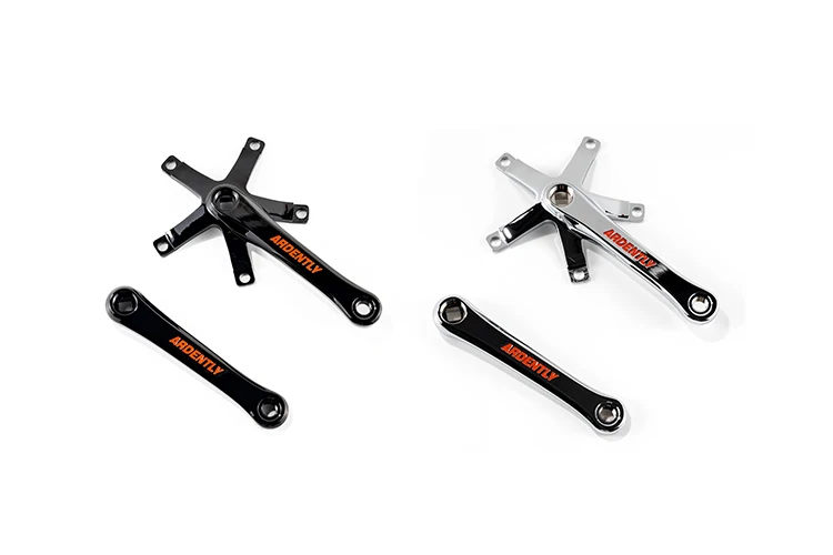 

ARDENTLY Square Hole Fixed Gear Bicycle Crankset 144BCD Ultralight CNC Aluminum Alloy Crank Arm 165mm Length Track Crankset Part