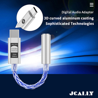 JCALLY JM6 Pro Type-C to 3.5mm Dual DAC CX31993 MAX97220 Digital Audio Portable Decoding Amp HiFi DAC Mobile Headset Adapter