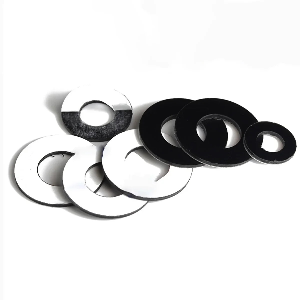 Black Flat Pad Single Side Adhesive Backing /Plastic Tape Insulation Hard Gasket