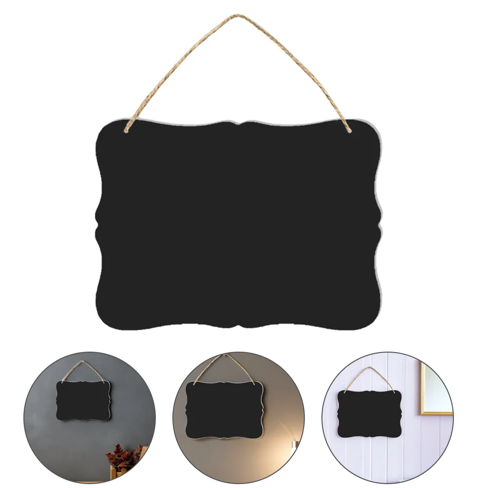 

160207pcs Chalkboard Sign Double-Sided Erasable Message Board 160207 Hanging String Wall Decor Display For Reception Tables