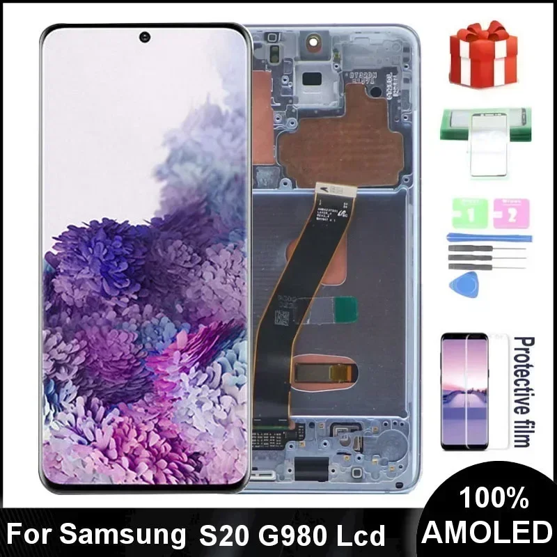 6,2-дюймовый ЖК-экран Super AMOLED S20 для Samsung Galaxy s20, ЖК-дисплей G980 G980U G980F/DS, сенсорный экран с дигитайзером в сборе