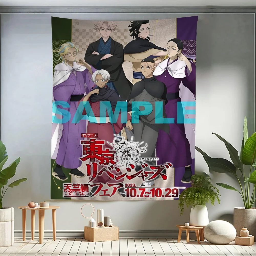 

Anime Tokyo Revenger Anime Tapestry Hanging Tarot Hippie Wall Rugs Dorm Home Decor