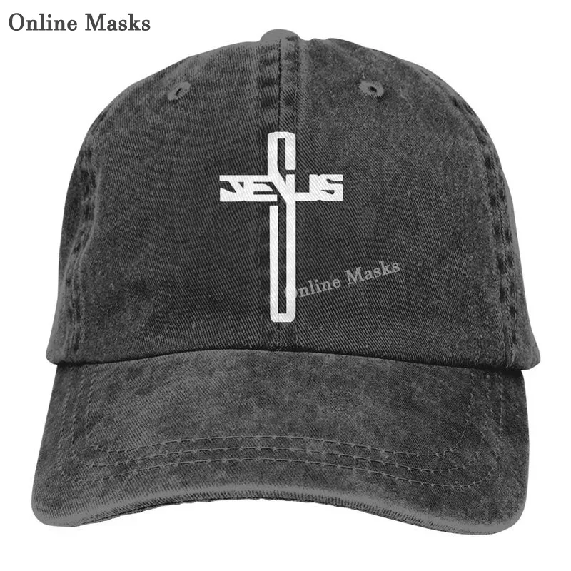 Men's Women's Christian Jesus Cross Baseball Cap Vintage Washed Adjustable Funny Dad Hat