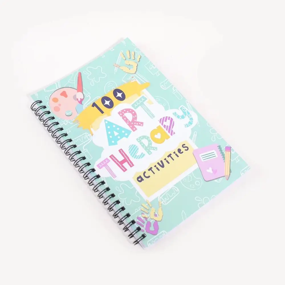 Art Plan Table Art Drawing Patterns Notebook 100 Therapeutic Activities Watercolour Pencil Art & Emotions Guidebook