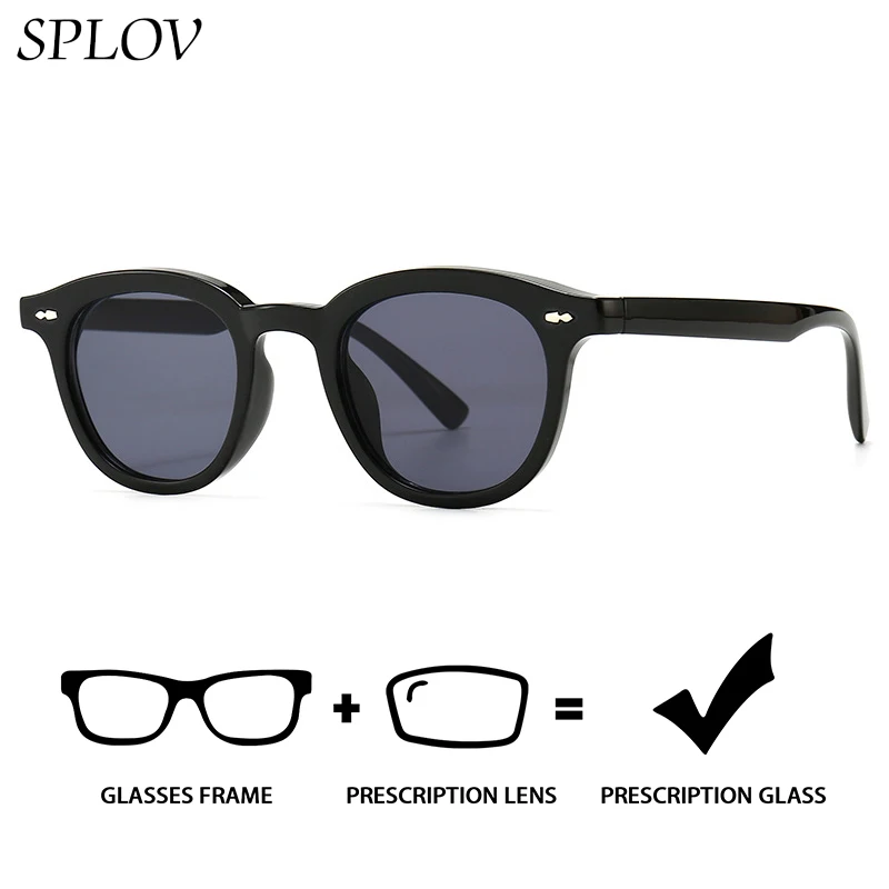 

SPLOV Polarized Prescription Sunglasses Retro Small Frame Design Customized Progressive Lens Outdoor Driving Sunglasses