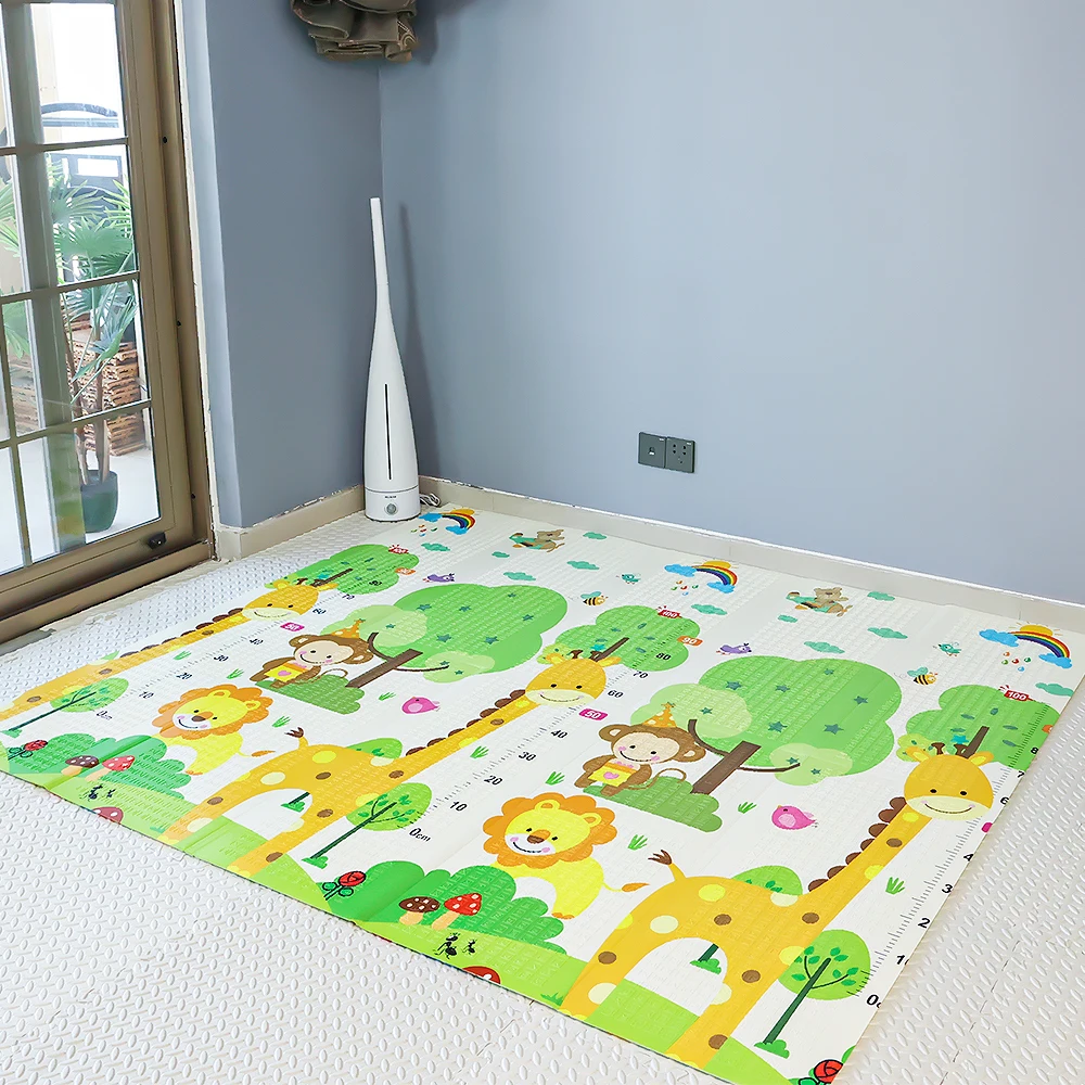 XPE-alfombra plegable de juegos de dibujos animados para bebé, estera de juegos para habitación de niños, 200x180cm