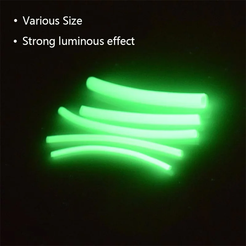 5-meters/bag night light tube, deep water high-pressure fishing line tube, soft rubber fishing night light tube