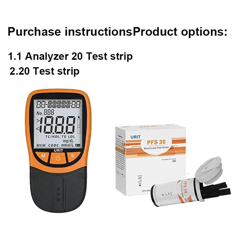 Beauty health 5 In1 Portable Blood Lipid Analyzer  Monitoring Total Cholesterol Triglycerid Dichte Lipoprotein Glucose Detecting