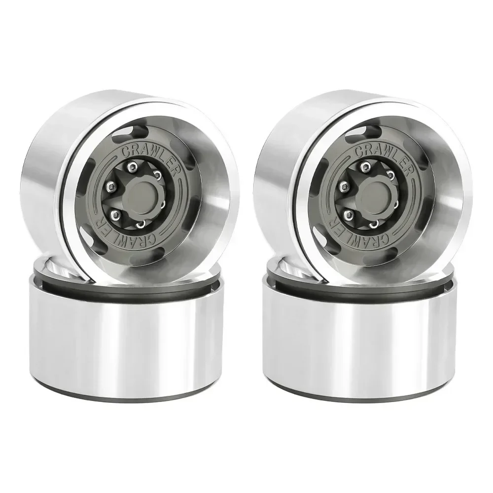 

1.9 Beadlock Wheel Rims （4PCS） Aluminum Alloy for 1:10 RC Crawler Axial SCX10 90046 SCX10 III AXI03007 Tamiya CC01 D90 D110