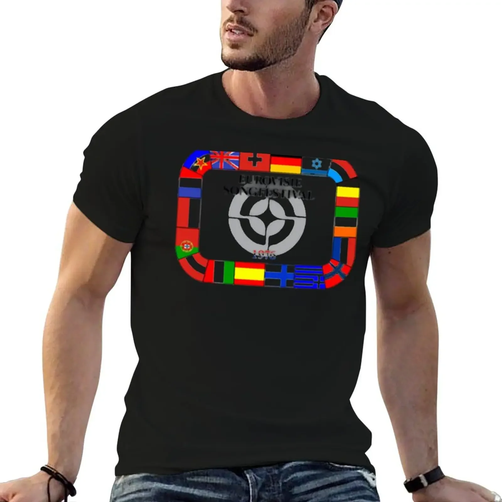 Eurovision Song Contest 1976 T-Shirt vintage t shirts shirts graphic tee designer shirts funny t men