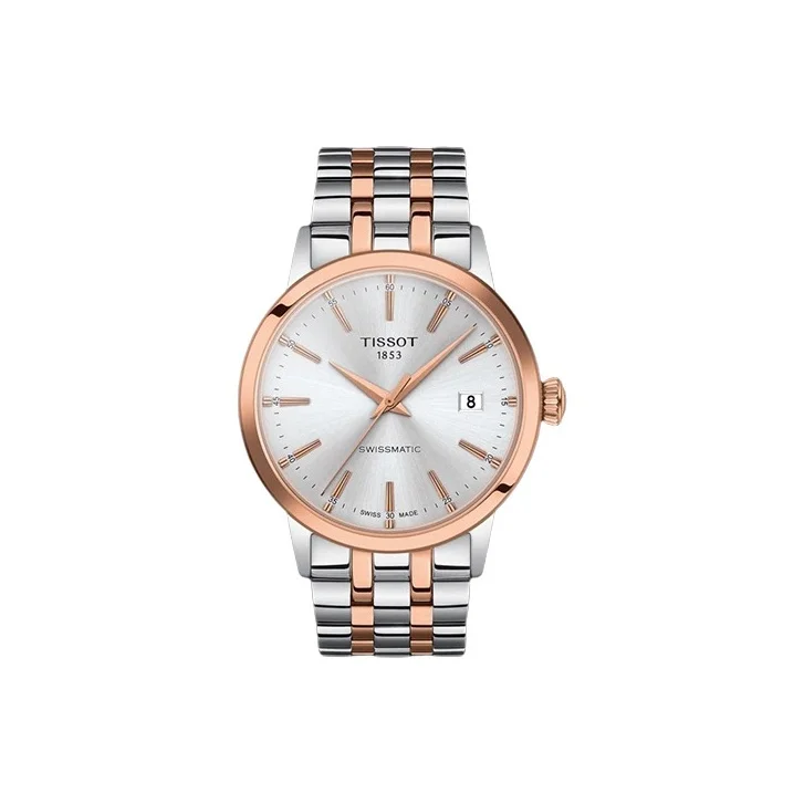 TISSOT Dream Fulfillment Collection Automatic Mechanical Movement Men's Watches Watch 42mm Silver Dial T129.407.22.031.00