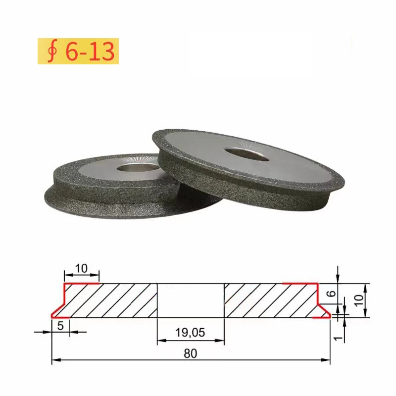 الحفر والطحن القاطع مخصص عجلة طحن بتصميم ماسة MR 26A/D E20 13Q D13 Z13-2 SDC/CBN230