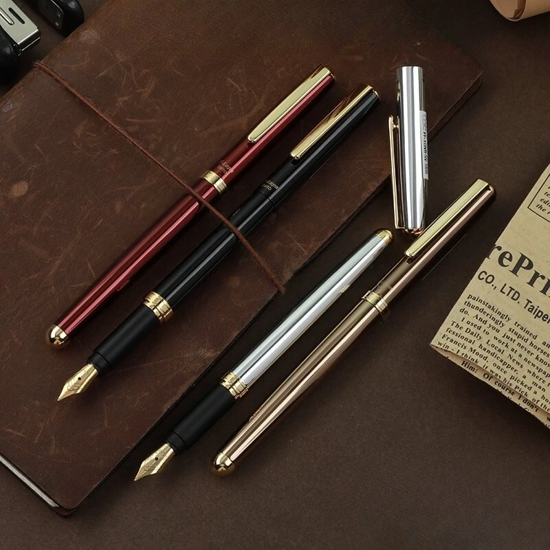 New-OHTO F-lapa FF-10NB Fountain Pens Iridium Gold F 0.5mm Nib  Ink Absorber Ink Pen Business Writing School Stationery Gifts