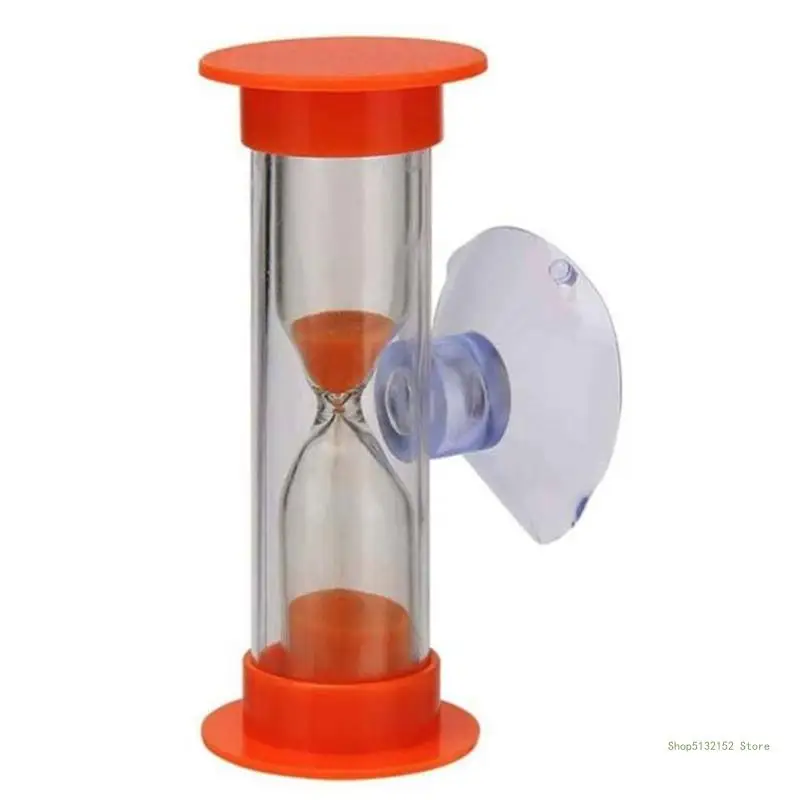 QX2E 2Minute Hourglasses Timer With Suction Cup Shower Tooth Brushing Timer