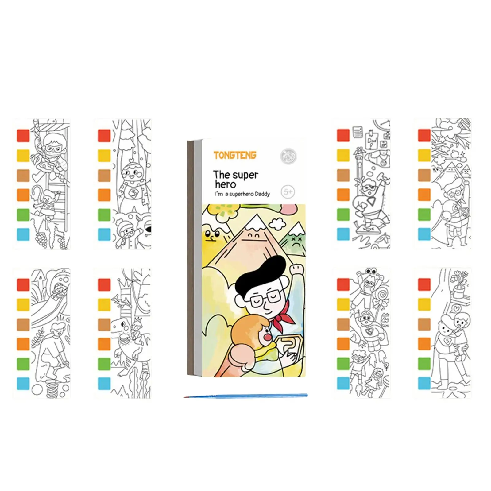 Watercolor Painting Book Entertainment Leisure Creativity for Beginners Souvenir