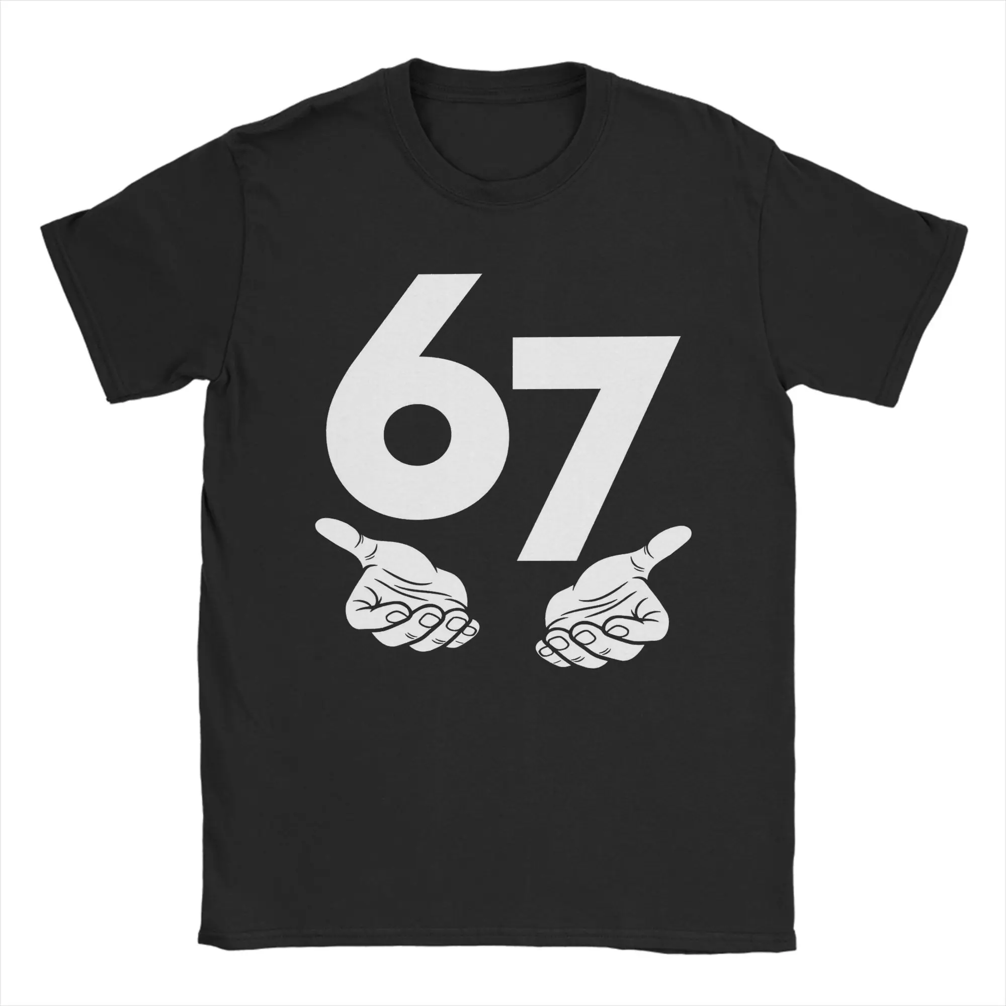 

Уличная футболка Beach 67, футболка Six Seven Funny Meme, новинка, хлопковая футболка для мужчин, потрясающие футболки с короткими рукавами с индивидуальным логотипом