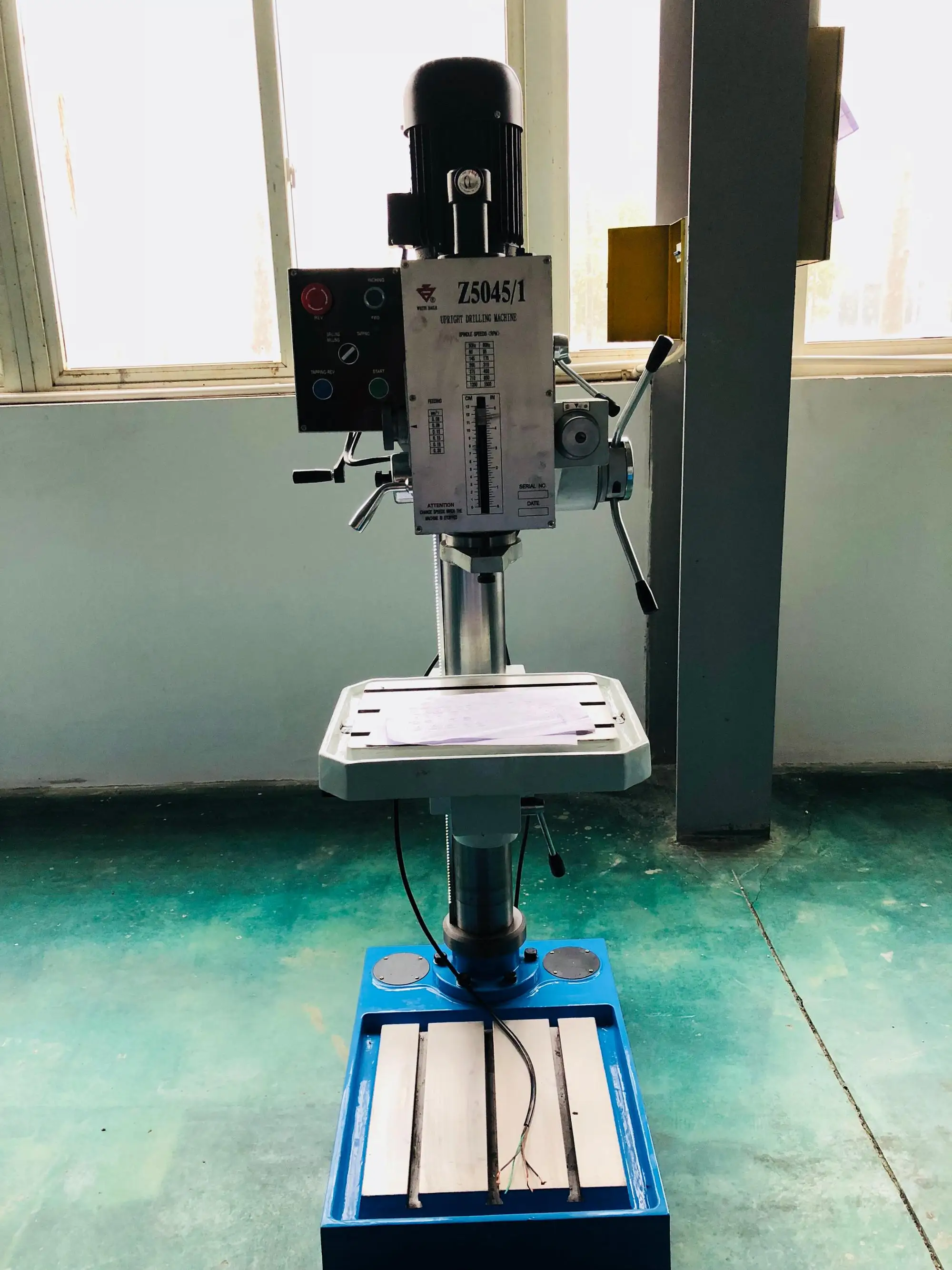 Upright Bore Hole Drilling And Tapping Machine