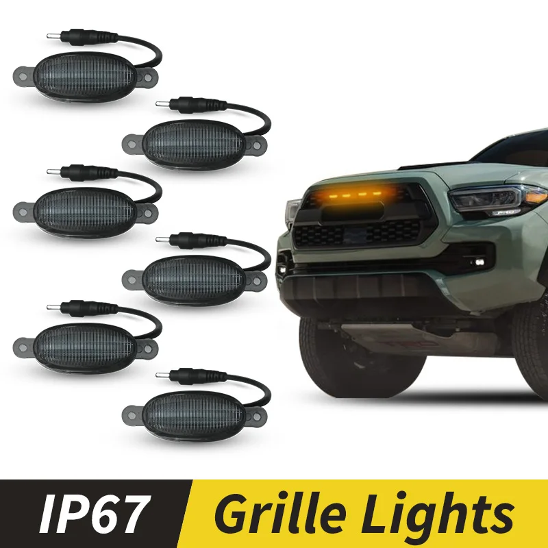 LED Amber Grille Lights for Raptor Style Kit - Fits for Ford F-150