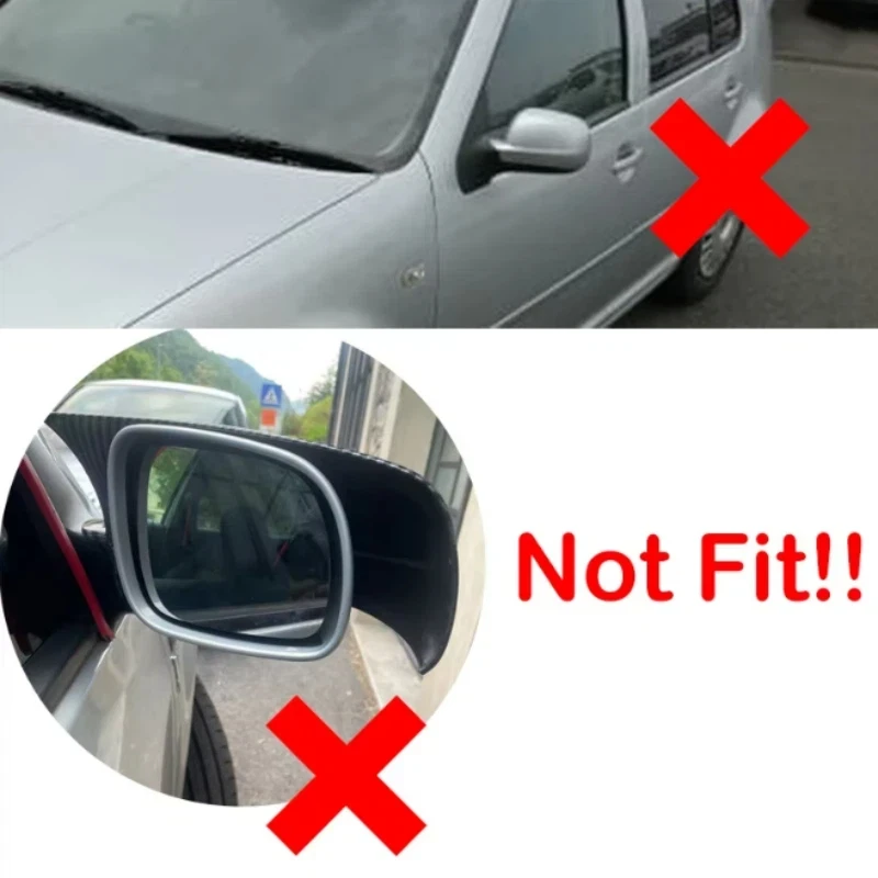Side Wing Rearview Mirror Cover Cap Same Size Car Exterior Refit Parts For VW Volkswagen Golf 4 GTI R32 Bora Jetta MK4 1998-2005