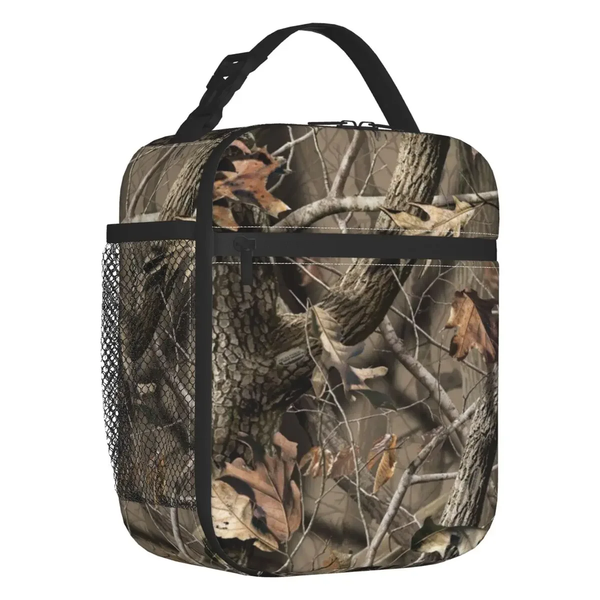 Borsa da pranzo isolata mimetica Real Tree per ufficio scolastico Camo Portable Cooler Thermal Lunch Box donna bambini