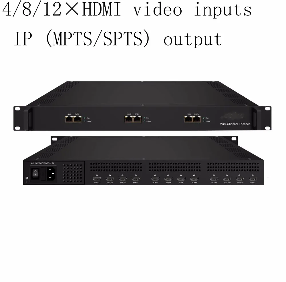 

Multi-Channel Encoder, 4/8/12*HDMI video inputs with MPEG-4 AVC/H.264 Video encoding, IP output