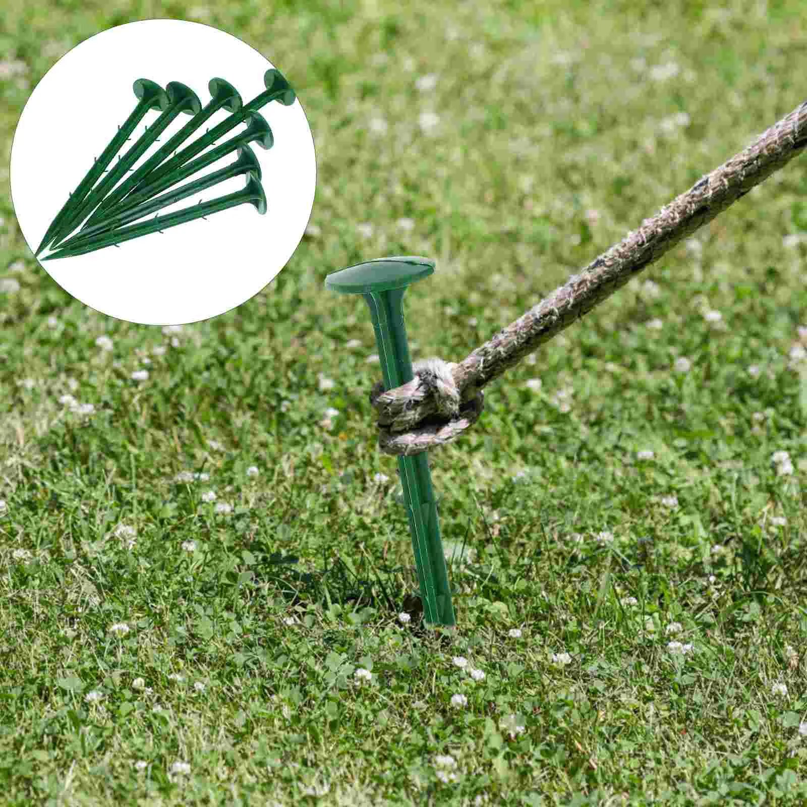 100Pcs Weeding Cloth Nail Orchard Greenhouse Nail Ground Pile Orchard Greenhouse Nails Tents Pegs Plastic Garden Fabric Stakes