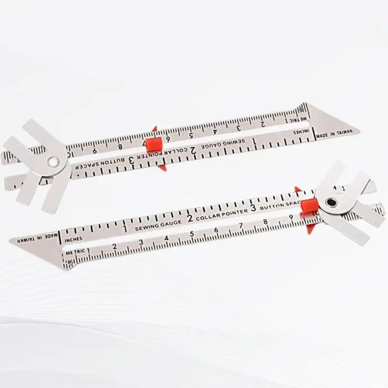 Q6PE Sewing Gauges Sewing Measuring Tool, Slidings Gauges Measuring Sewing Ruler Tool Fabric Quilting Ruler for Knitting