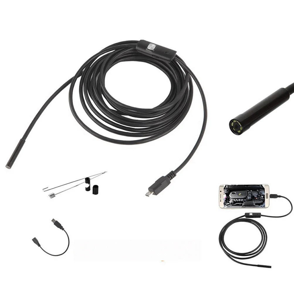1300000 Pc Phone Waterproof 7Mm Diameter Inspection Camera LED Light USB Port for Hard to Reach Area Diagnosis