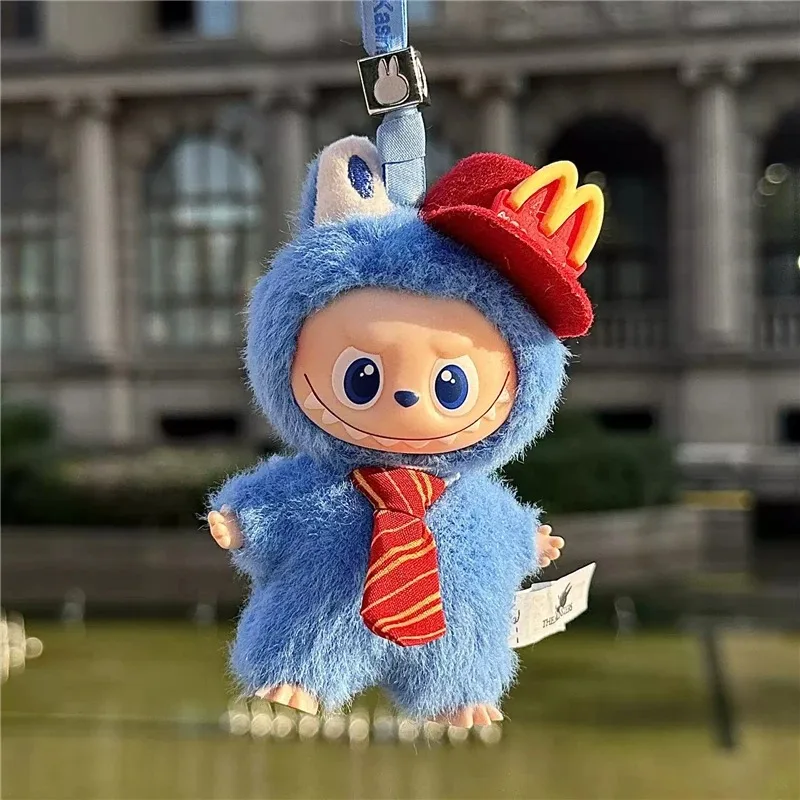For labubu 4.0 The Monsters Pin Love Series Fast Food M Hat Workwear Outfit Clothes Cartoon Working Fries Clothing Accessories