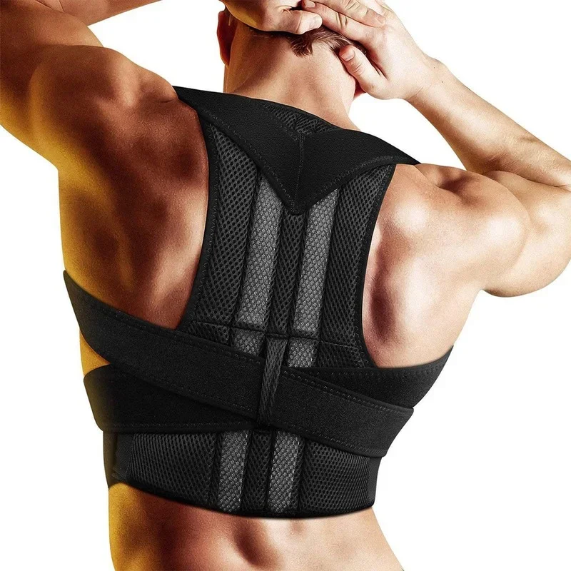 Male Female Adjustable Magnetic Posture Corrector Corset Back Brace Belt Lumbar Support Straight Corrector Body Shaper S-3XL