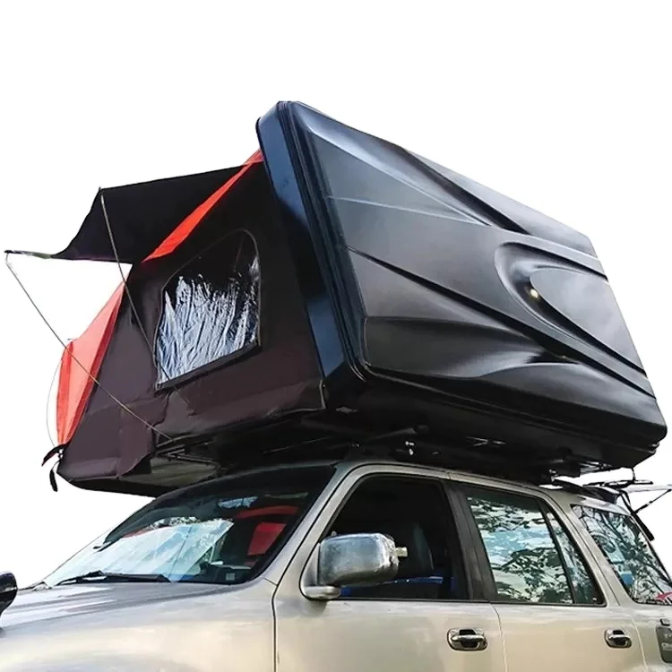 2025 New Custom Outdoor Waterproof Hardtop Rooftop Tent Aluminum Alloy Shell Canvas 4 Person Four-season Roof Top Tent For Car