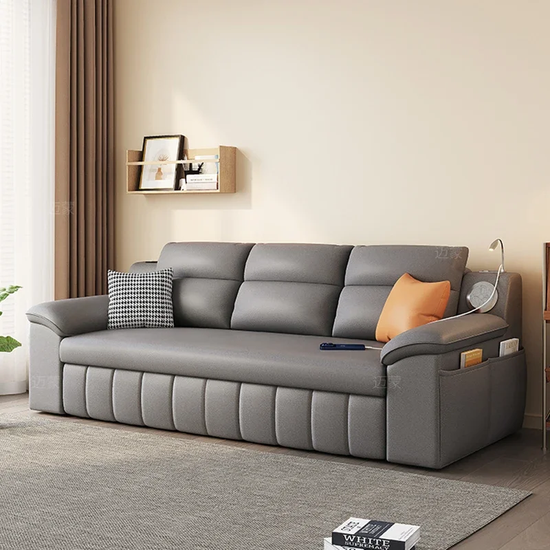 Minimalist Comfortable Unique Couches Foldable USB Designer Lounge Sofa Bed Modern Nordic Divani Da Soggiorno Trendy Furniture