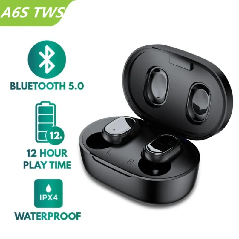 TWS-стереонаушники A6S оригинальные, с поддержкой Bluetooth